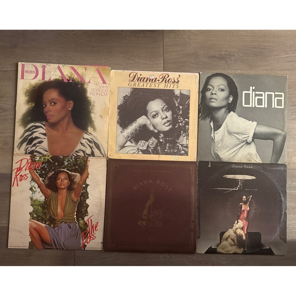 Diana Ross Vinyl Record Lot 6 LP Motown The Boss Diana Ross Greatest Hits Soul
